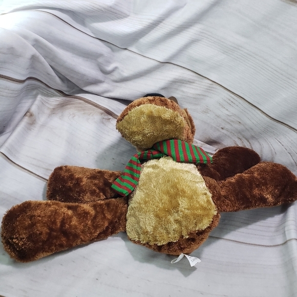 Hallmark Rodney Reindeer Plush Stuffed Animal Red Green Striped Scarf 10 Inch #2 - Picture 6 of 10